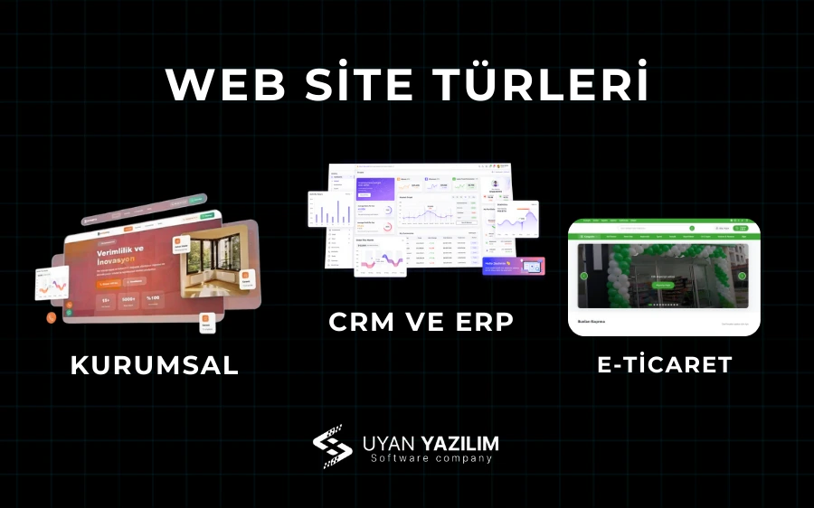 Farklı Web Site Türleri - Kurumsal, E-Ticaret, Blog